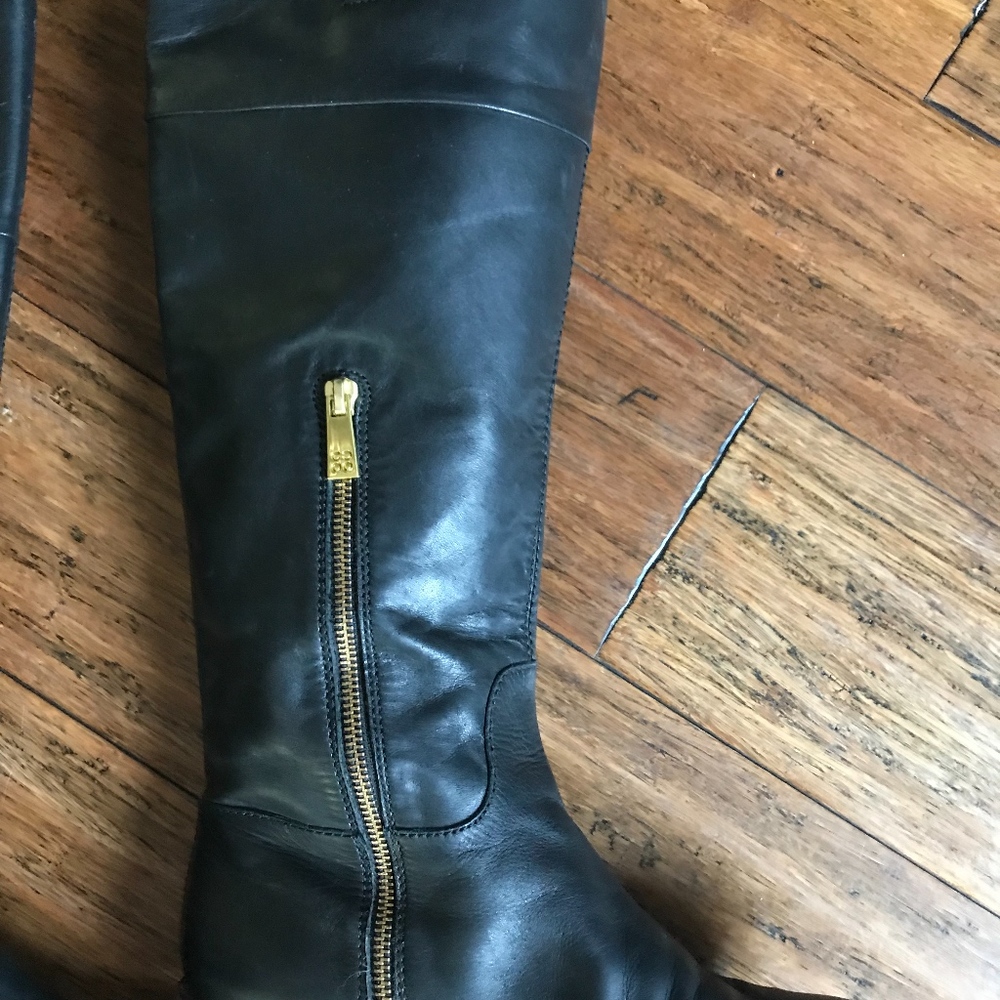 COACH MARTTA Black Leather Boots - Picture 3 of 8